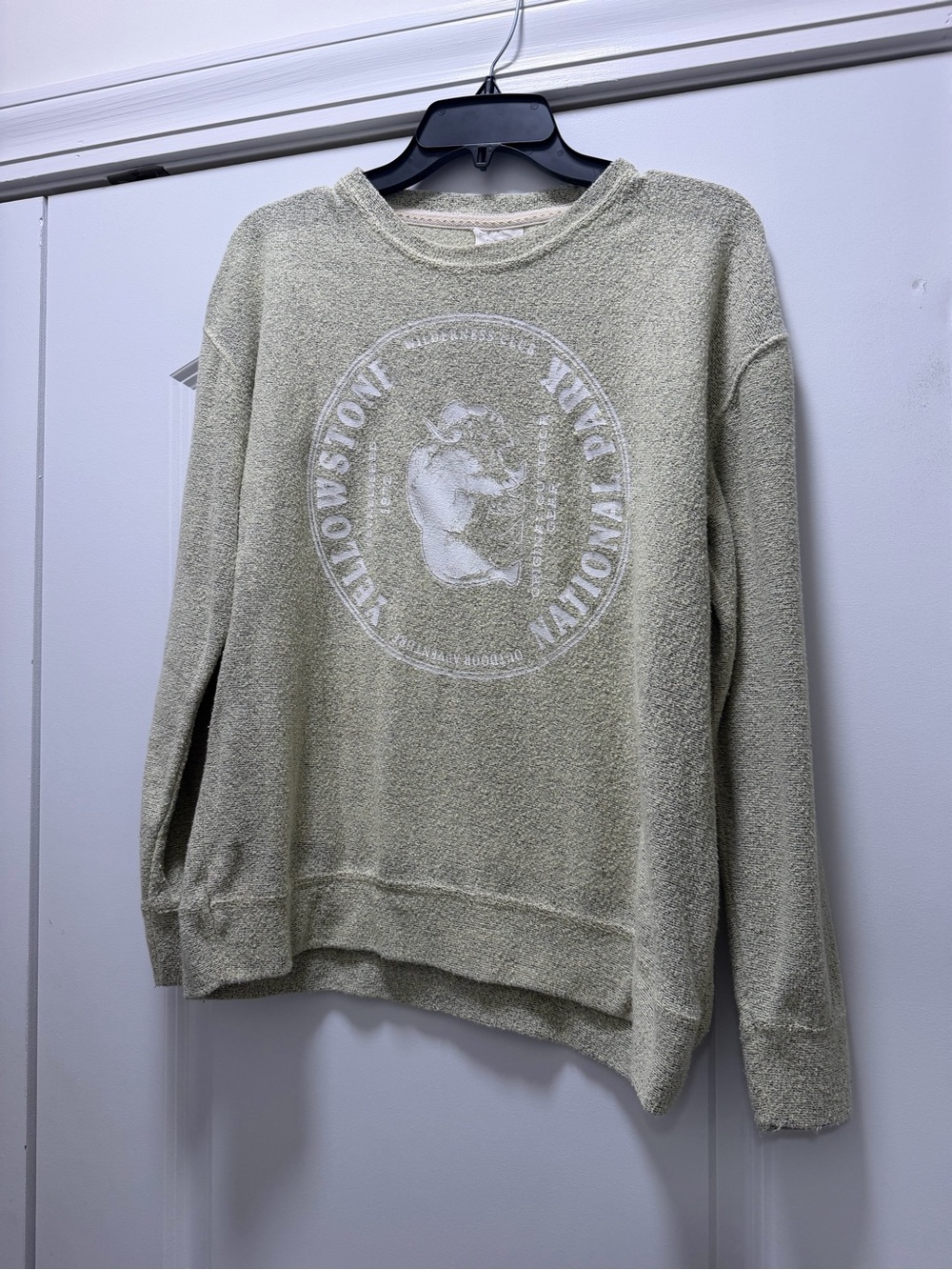 Light Sage Yellowstone Crewneck Sweater
